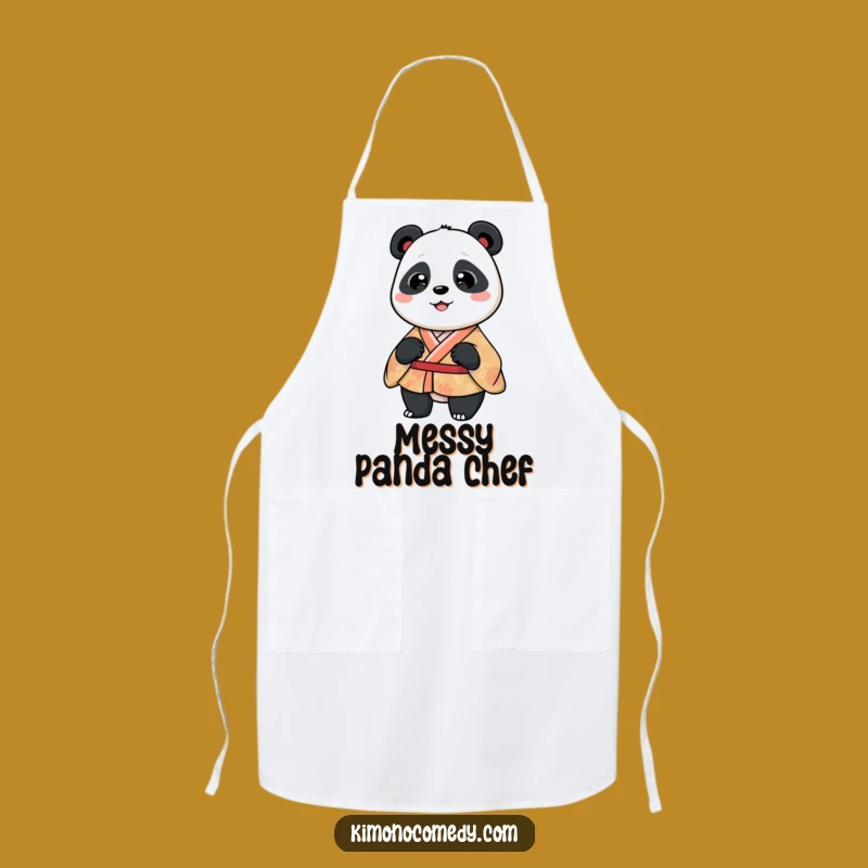 Funny Panda Kimono Apron, Chef Panda Cookwear, Silly Wiggle Gift