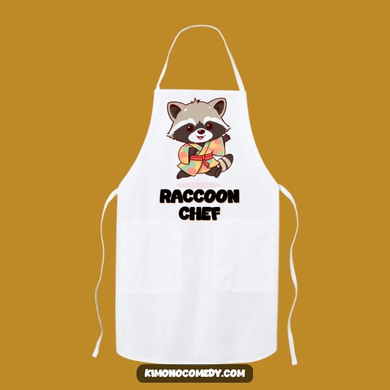 Funny Raccoon Kimono Hop Apron: Kitchen Bandit Wear, Superb Funny Gift