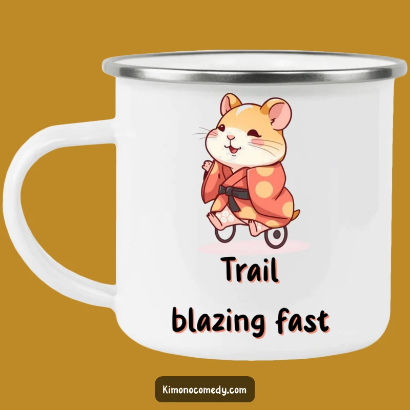 Funny Hamster Kimono Camping Mug - Durable & Hilarious for On-the-Go Adventures