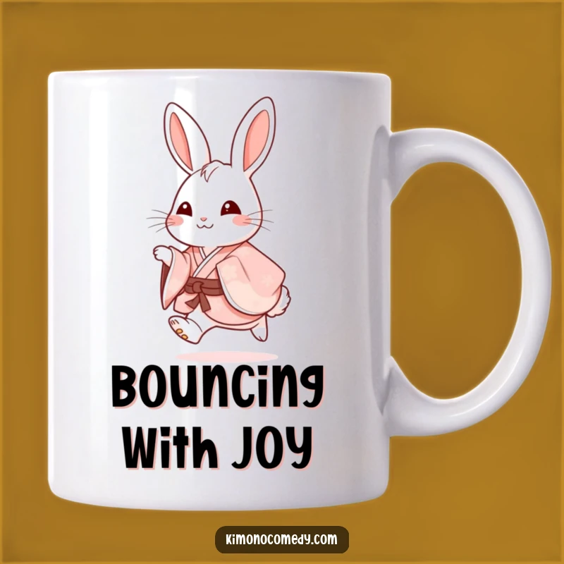 Funny Rabbit Kimono Mug: Hoppy Fun for a Delightful and Humorous Gift