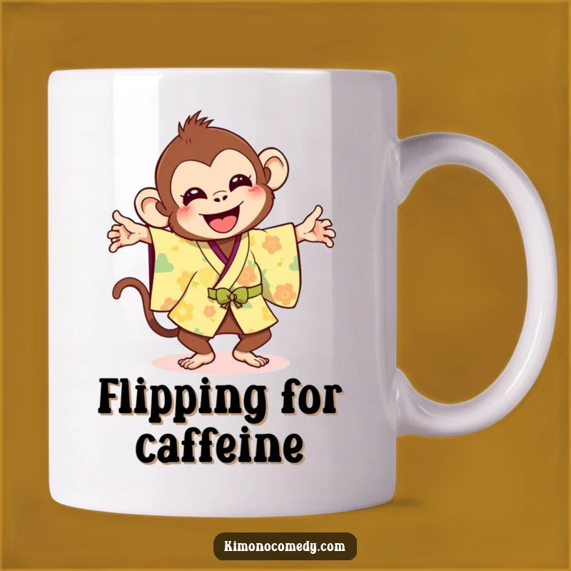 Funny Monkey Flip Mug: Joyful Energy for Your Daily Dose of Fun!