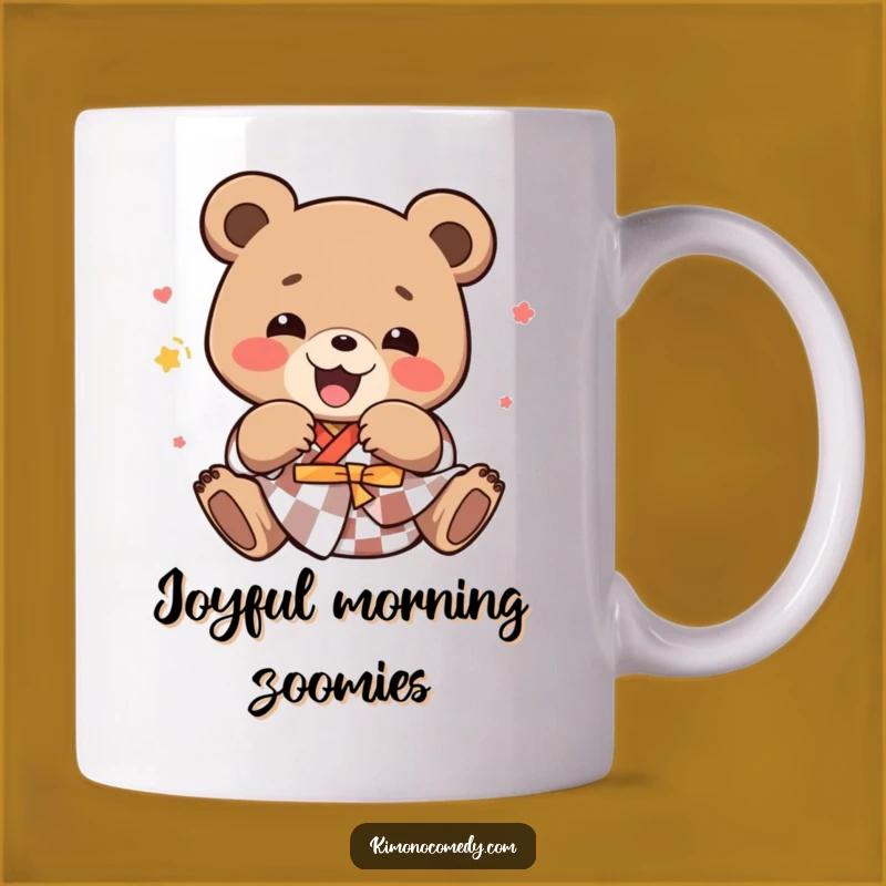 Funny Kawaii Bear Tumbling Joyfully Mug - Perfect Gift for Bear Lovers
