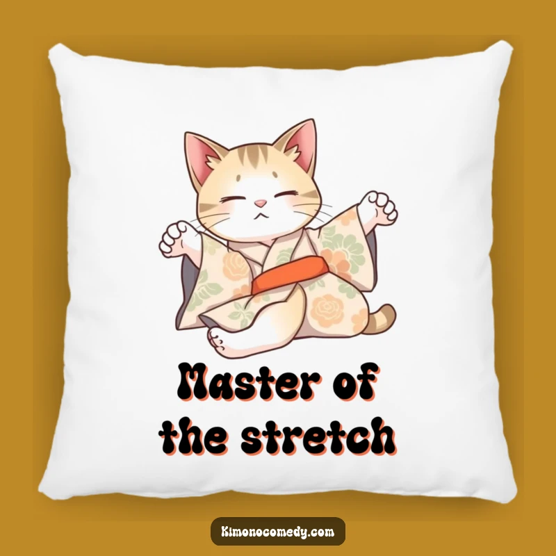 Funny Cat Kimono Pillow: Cozy Comfort with Artistic Slumber!