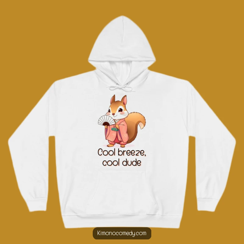 Cozy Funny Squirrel Kimono Hoodie: Warm, Stylish Animal Lover Apparel and Perfect Gift