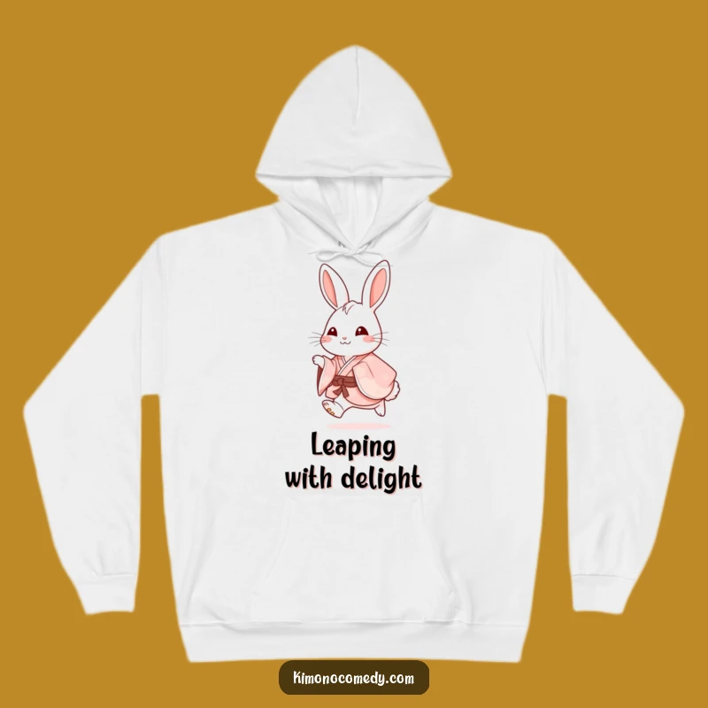 Cozy Funny Rabbit Kimono Hoodie: Snuggle Up with Hoppy Comfort and Humorous Style