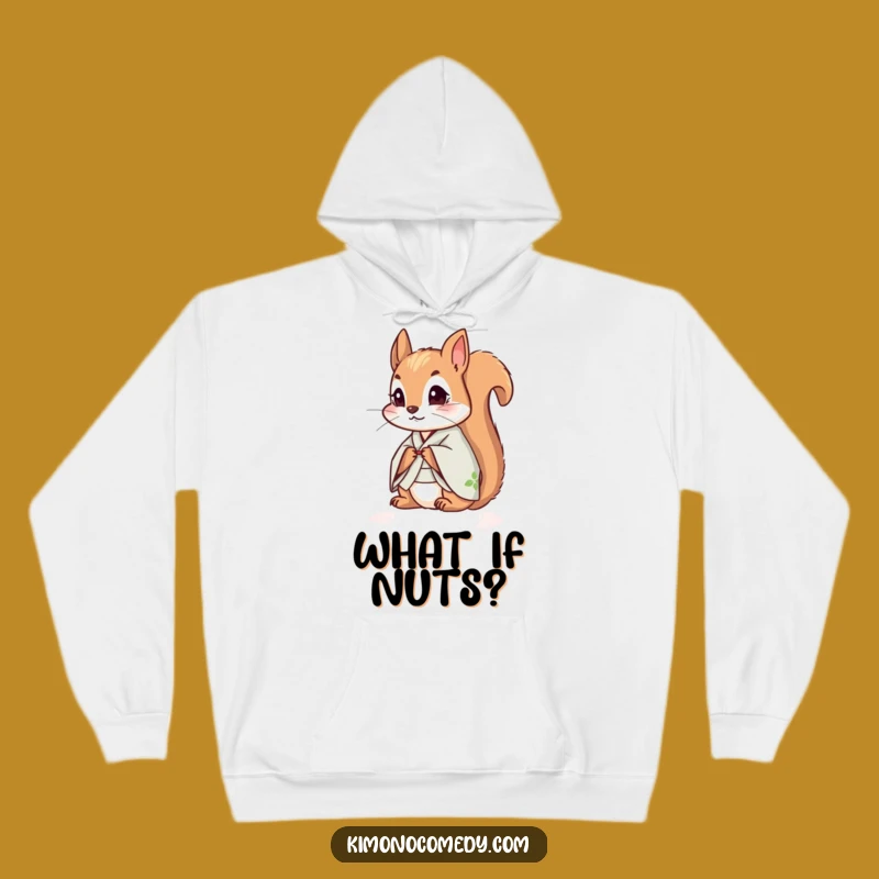 Cozy Funny Squirrel Kimono Hoodie: Stay Warm and Curious with This Humorous Critter