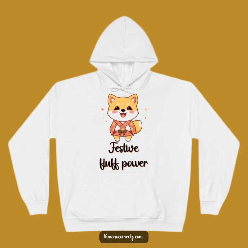 Funny Shiba Inu Kimono Hoodie: Cozy, Happy Dog Wagging Tail, Warm Funny Gift