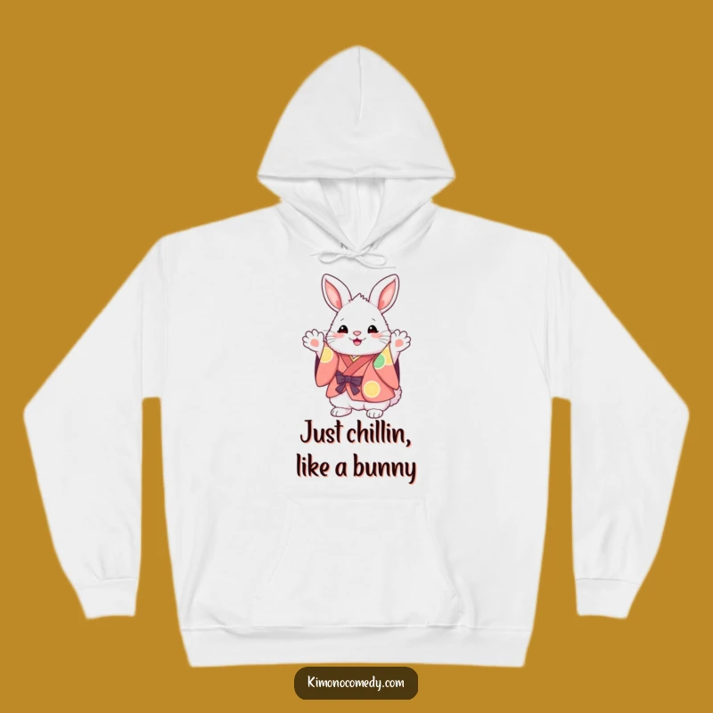 Funny Kawaii Bunny Hoodie: Cozy Kimono Comfort, Perfect Warm Gift!