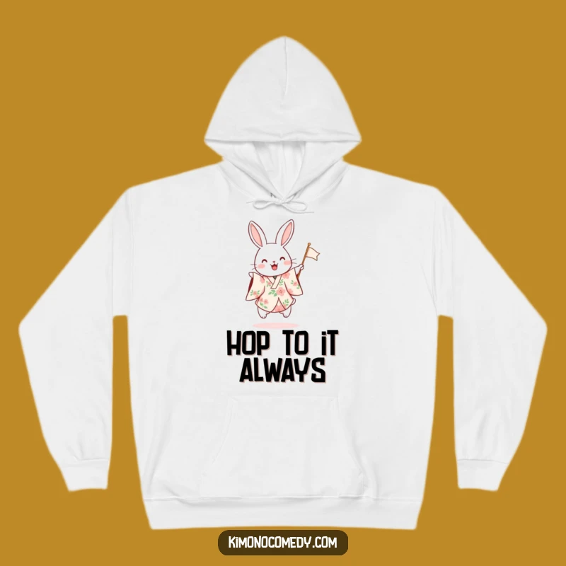 Funny Rabbit Floral Kimono Hoodie: Cozy Comfort for Festive Fun