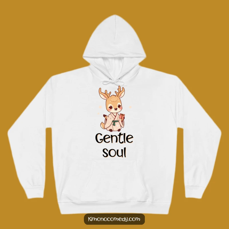 Funny Gentle Deer Kimono Hoodie: Cozy Creature Sweatshirt, Ideal Funny Gift