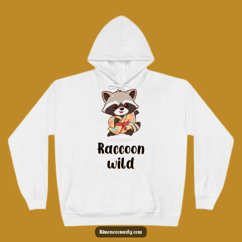 Funny Raccoon Kimono Hop Hoodie: Cozy Bandit Sweatshirt, Ideal Funny Gift