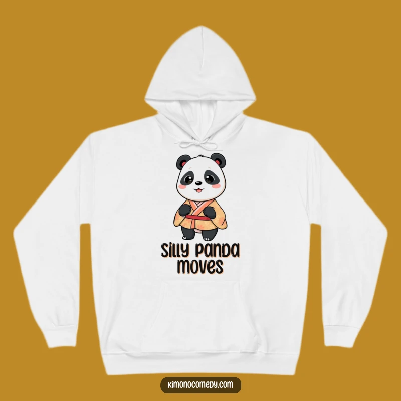 Funny Panda Kimono Hoodie, Cozy Wiggling Sweatshirt, Playful Gift