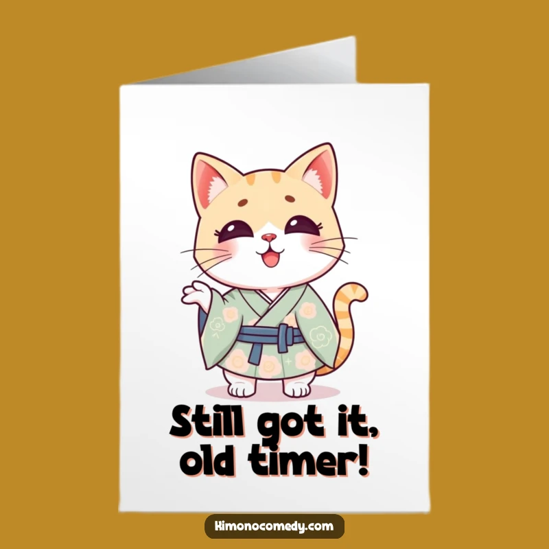 Funny Free Printable Birthday Card: Kawaii Cat Shrug, Perfect Downloadable Gift