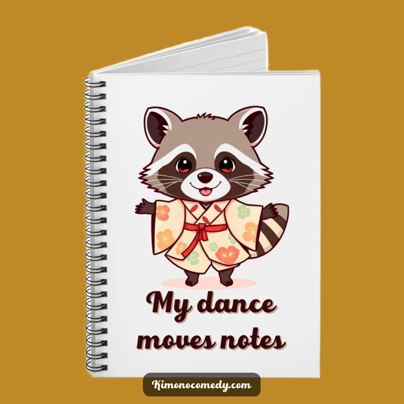 Funny Raccoon Kimono Notebook: Jot Down Party Ideas with Festive Style
