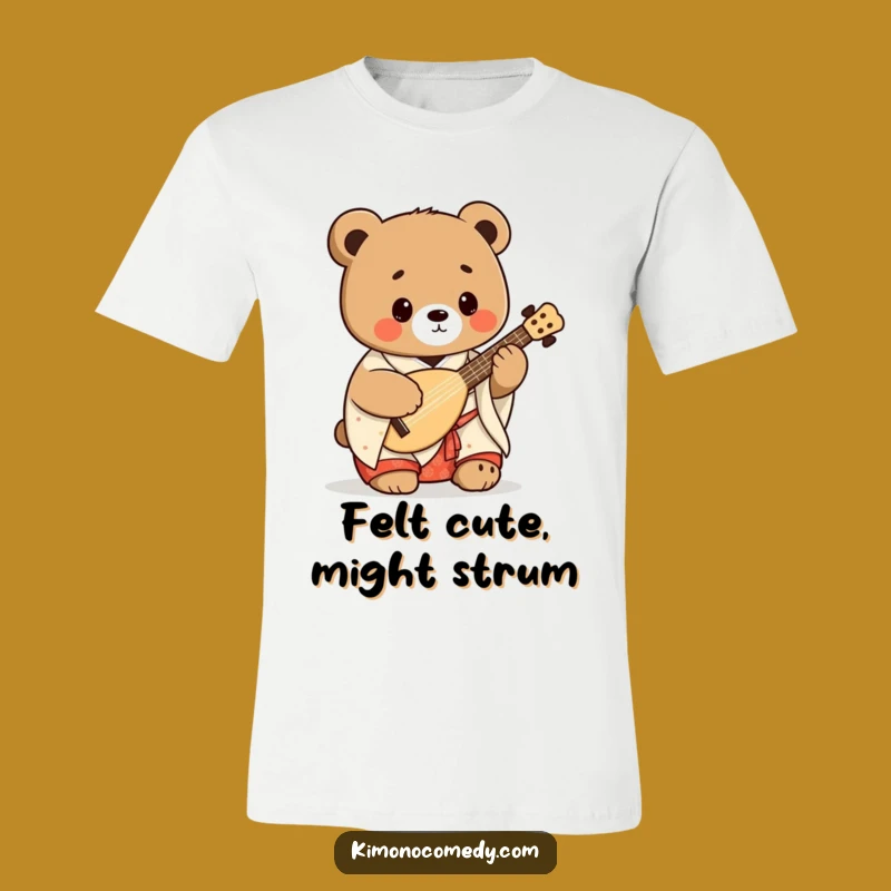 Funny Kawaii Bear Kimono T-Shirt: Adorable Japanese Music Tee Gift