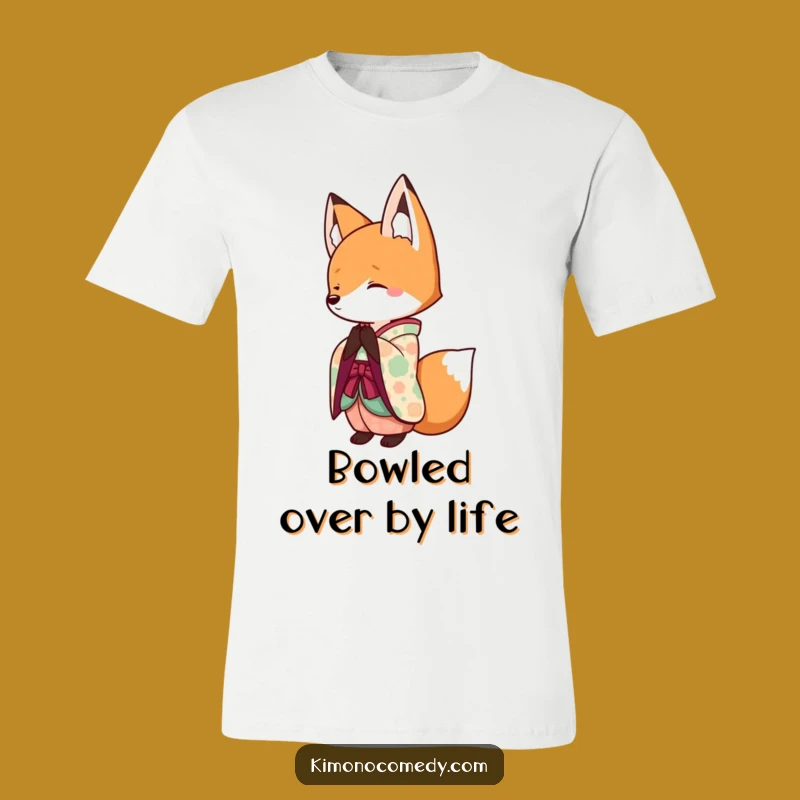 Funny Kawaii Fox Kimono T-Shirt: Adorable & Humorous Gift Idea