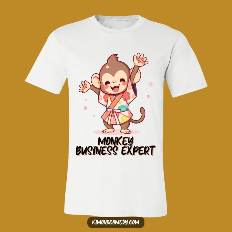 Funny Kawaii Monkey Festival Flip T-Shirt - Hilarious Gift for Animal Enthusiasts