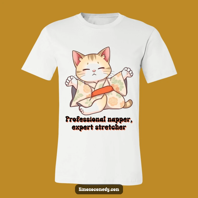 Funny Cat Kimono T-Shirt: Effortless Style and Lazy Charm!